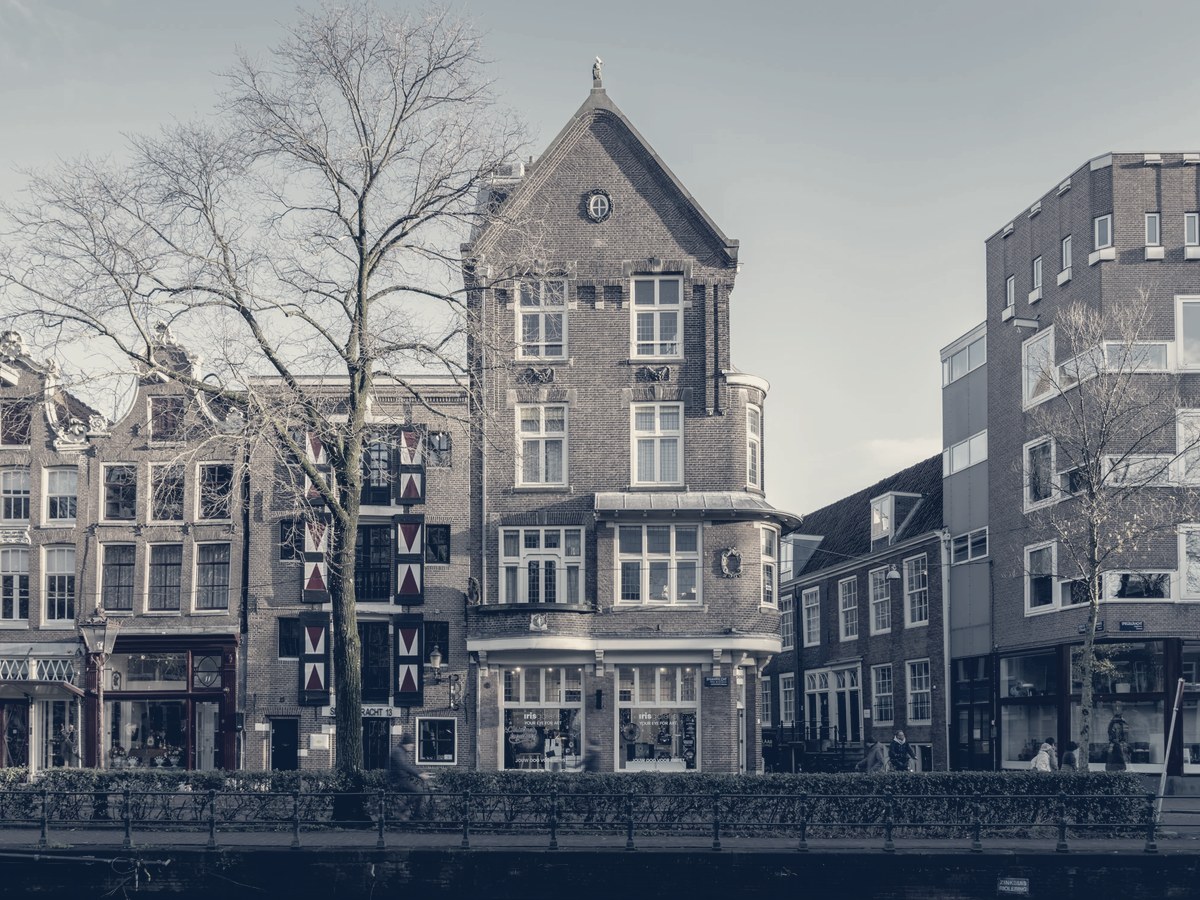 Grachtenpand aan de Spiegelgracht in Amsterdam